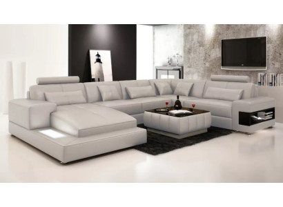 Corner sofa Upholstery Leather sofa Designer sofa Corner sofa U-shape Modern sofa