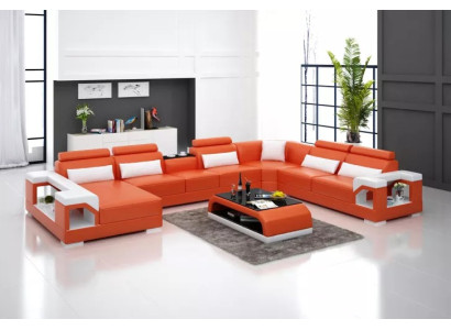 Design Corner sofa Living room Furniture Decoration Modern Corner sofa Leather upholstered Couch