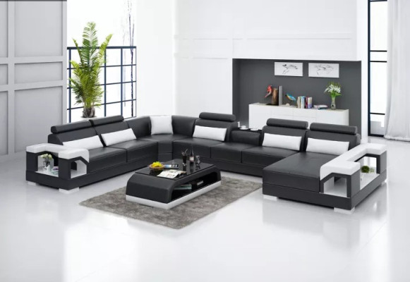 Design Corner sofa Living room Furniture Decoration Modern Corner sofa Leather upholstered Couch