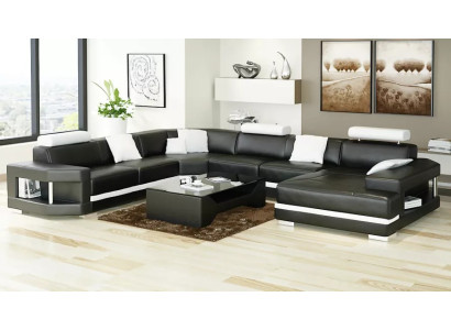 Design Modern Living room Corner sofa Furniture Corner sofa Leather upholstered couch