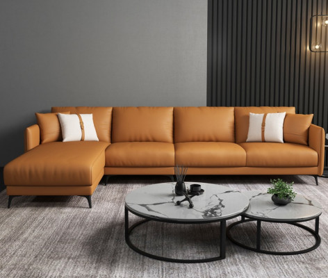 Corner sofa + Armchair Leather sofa Couch Living landscape Suite Design Modern Sofa Seat