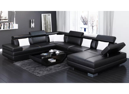 Corner sofa living room design modern corner sofa leather upholstery couch sofa