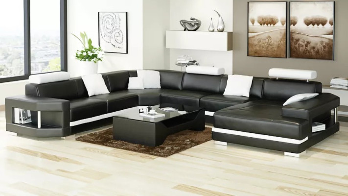 Corner suite Corner sofa Upholstery Corner sofa Couch 2-piece set new Moderne