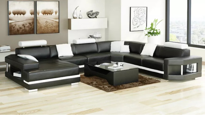 Corner suite Corner sofa Upholstery Corner sofa Couch 2-piece set new Moderne