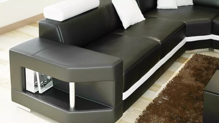 Corner suite Corner sofa Upholstery Corner sofa Couch 2-piece set new Moderne