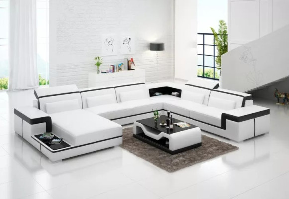 Corner suite Corner sofa Upholstery Corner sofa Decoration Modern Living room Sofa Couch
