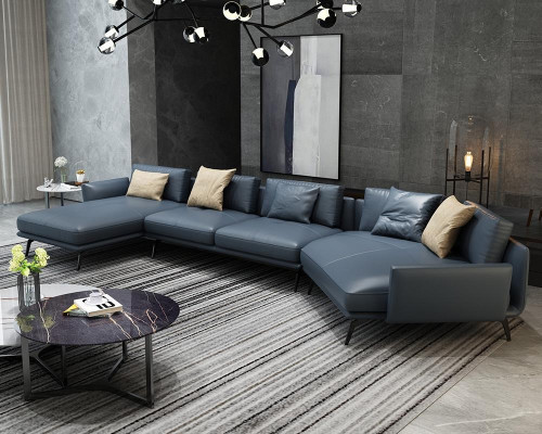 Corner sofa L-shape Living landscape Sofa Couch Upholstery Corner Suite Leather Sofas new