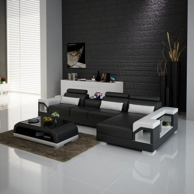 Couch Corner sofa Leather Living landscape Suite Design Modern Sofa L-shape with USB