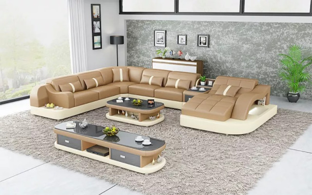 Design Sofa Complete set Suite Upholstery Corner sofa Corner sofa Couch Sideboard