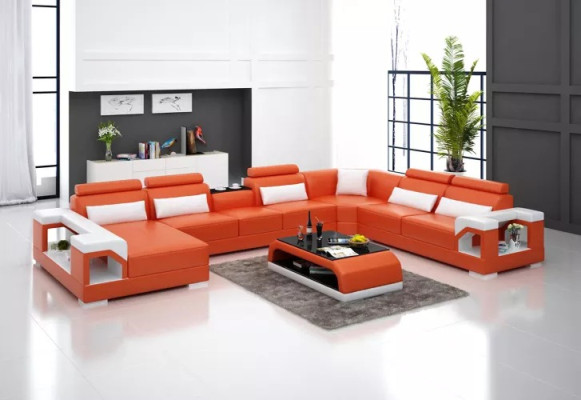 Corner suite Corner sofa Upholstery Corner sofa Couch Modern Living room Sofa