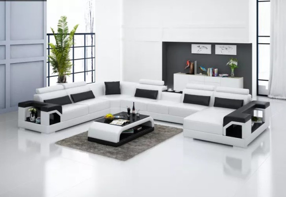 Corner suite Corner sofa Upholstery Corner sofa Couch Modern Living room Sofa