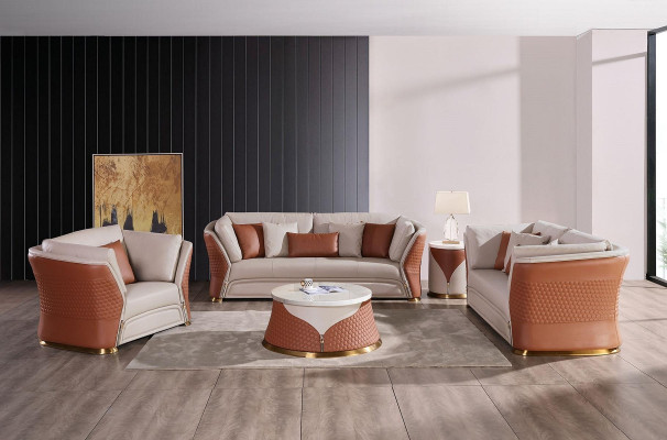Living landscape Sofa Upholstery Sofa set 3+2+1 Seater Side table Coffee table