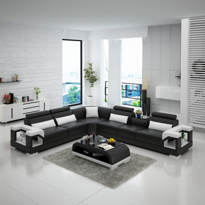 Leather sofa sofa couch upholstery living landscape designer leather sofa L-shape suite