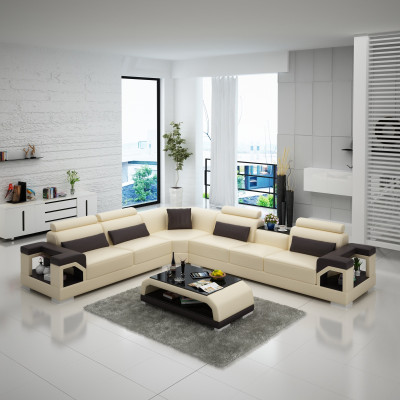 Leather sofa sofa couch upholstery living landscape designer leather sofa L-shape suite
