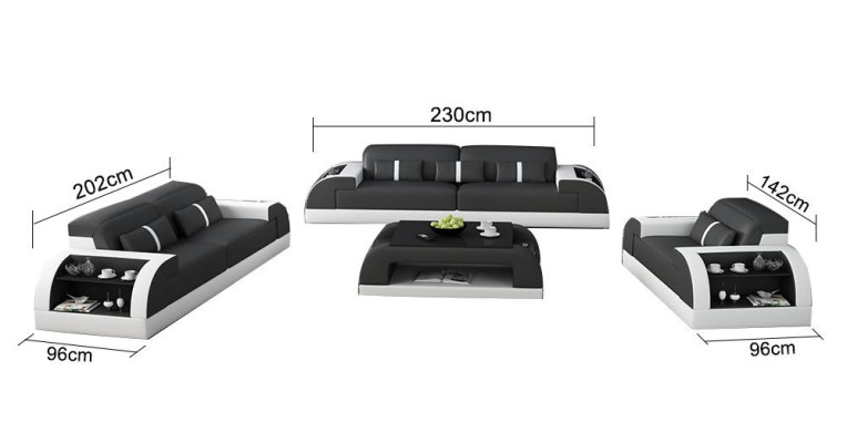 Sofa set 3 2 1 Seater Set Sofa Upholstery Couch Leather Relax Living room set new