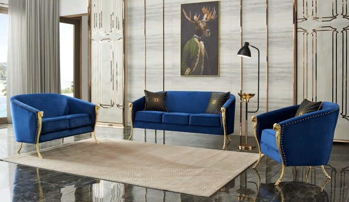 Sofa set 321 Seater Set Design Sofas Upholstery Couches Textile Relax Modern