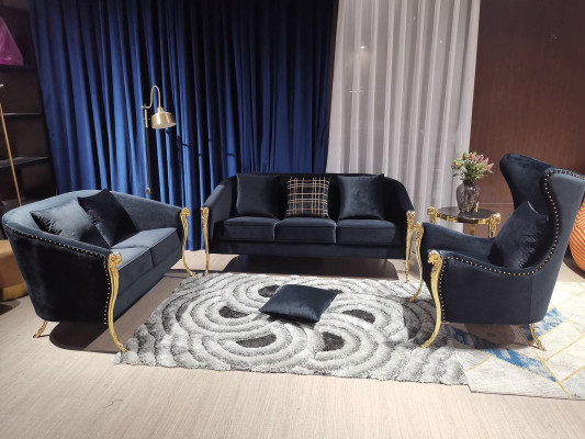 Sofa set 321 Seater Set Design Sofas Upholstery Couches Textile Relax Modern