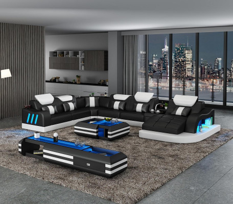 Corner sofa from gefAll ne Living landscape Upholstery Corner suite couches sofas usb led