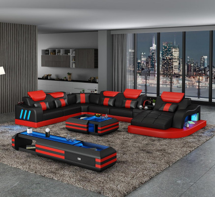 Corner sofa from gefAll ne Living landscape Upholstery Corner suite couches sofas usb led