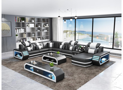 Upholstery Corner sofa from gefAll ne Living landscape Corner suite couches sofas usb led