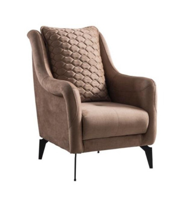 Modern Luxury Armchair Upholstery Brown Italian Style Design Modern Furniture new