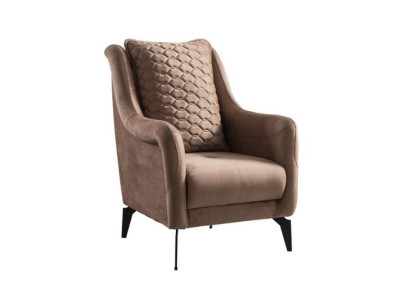 Modern Luxury Armchair Upholstery Brown Italian Style Design Modern Furniture new