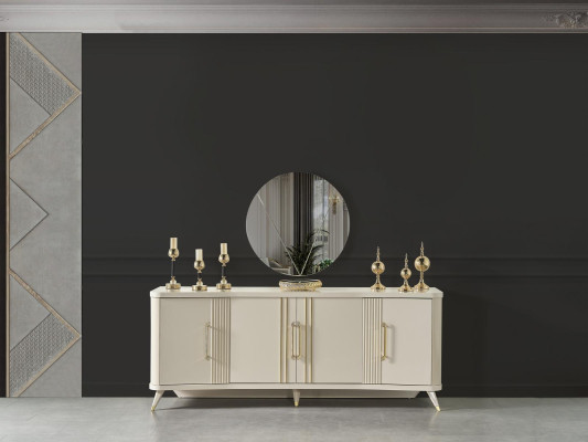 xxl Chest of drawers sideboard Wood Chests of drawers Cabinets beige luxury Furnishings
