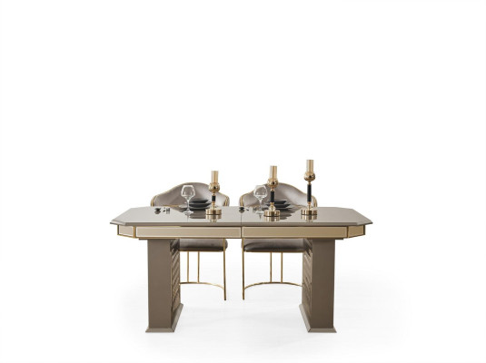 Dining table Gray Modern Dining room Beautiful Kitchen Wood Tables Design Luxury Metal new