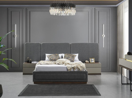 Bedroom Furniture Beds 2x Bedside tables Wardrobe Wardrobe Design 4pcs