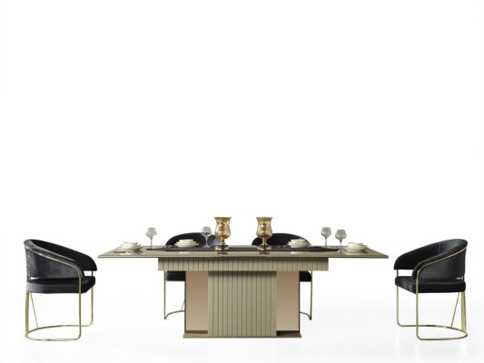 Complete Set Dining table + 6 Chairs Dining room Set Ess Group Wood Table Tables 7 pieces