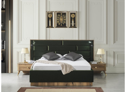 Luxury Bedroom Bedside table Beds Bed 3pcs. Complete Set Design Furnishings