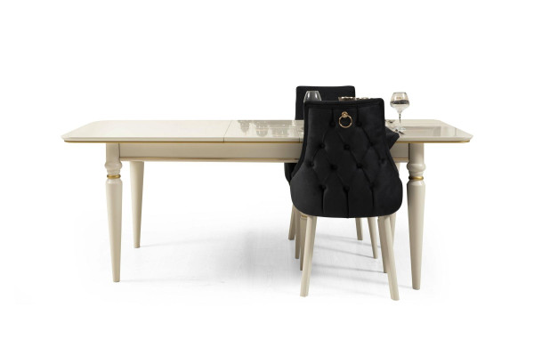 Complete Set Dining table 4x Chairs Dining room Set Ess Group Wood Table Tables 5pcs