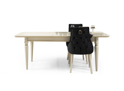Complete Set Dining table 4x Chairs Dining room Set Ess Group Wood Table Tables 5pcs