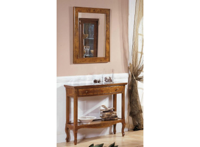 Italian Furniture 2-piece Set Furniture Style StileElisa Sideboard Mirror Wood Console