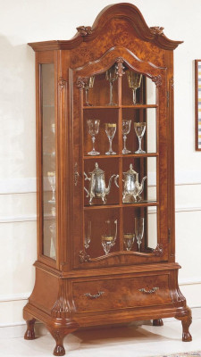 Display case glass cabinet brown Furniture Cabinets Showcases Wardrobe Italian Furniture new