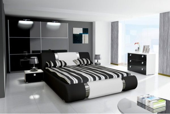 Chic designer waterbed: luxury and comfort in a modern style
