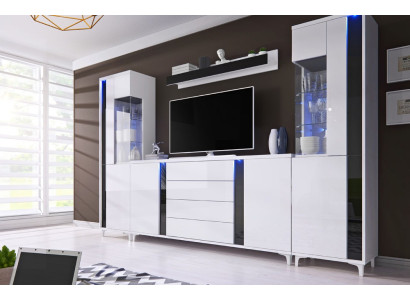 High gloss wall unit wall unit living room wardrobe display case sideboard wall units