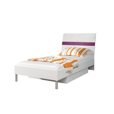 Purple Bedroom Youth Room Set Modern Wardrobe Table 5-piece.