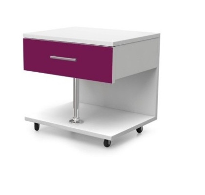Purple Bedroom Youth Room Set Modern Wardrobe Table 5-piece.