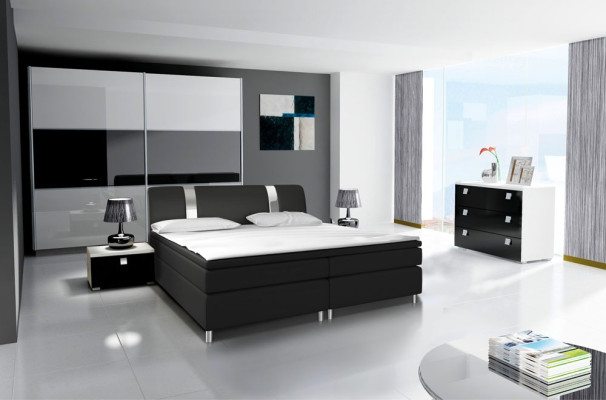 Design Bedroom Modern Sets Complete Wardrobe Bed Chest of drawers Bedside table