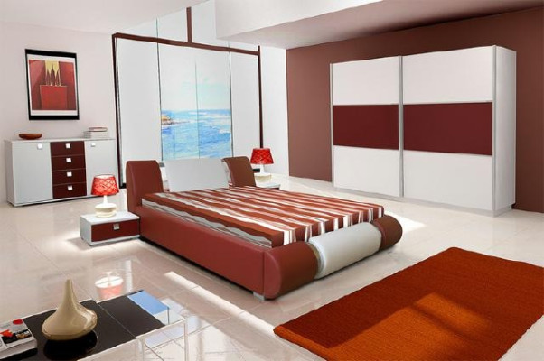 Waterbed Bed Beds Double bed Round bed Marriage bed Leather Design Upholstery new Riva