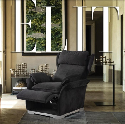 TV Armchair Multifunction Aler Relax in Italian Style Modern Upholstery new