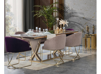 Table Dining table Dining room Design Wood Luxury Furniture Italian Style