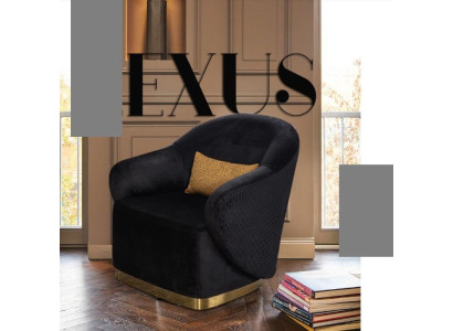 Living room Modern Textile fabric Black Creative Furniture Armchair Contemporary Relax