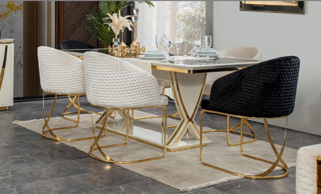 Dining group set 7 pieces. Dining room Dining table Chair 6x Chairs SetTable Tables Wood