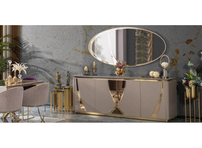 Chests of drawers Group Console Cabinets Modern new Suite Set 2pcs. Chest of drawers Mirror