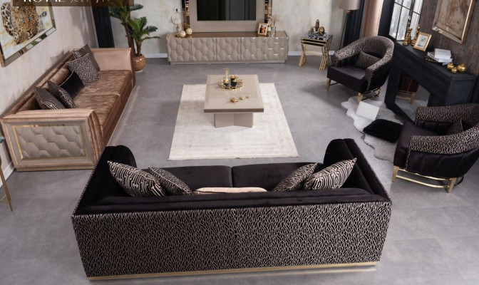 Sofa set 3+3+1+1 Seater Upholstery Sofa Living landscape Sofas Couch
