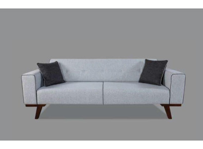 Multifunction Three Seater Sofa 3 Seat Sofas Fabric Style Textile Furniture Gray