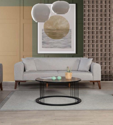 Three Seater Italian Style Furniture Sofa 3 Seater Modern Sofa Gray new