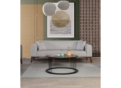 Three Seater Italian Style Furniture Sofa 3 Seater Modern Sofa Gray new
